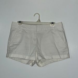 J. Crew white chino shorts